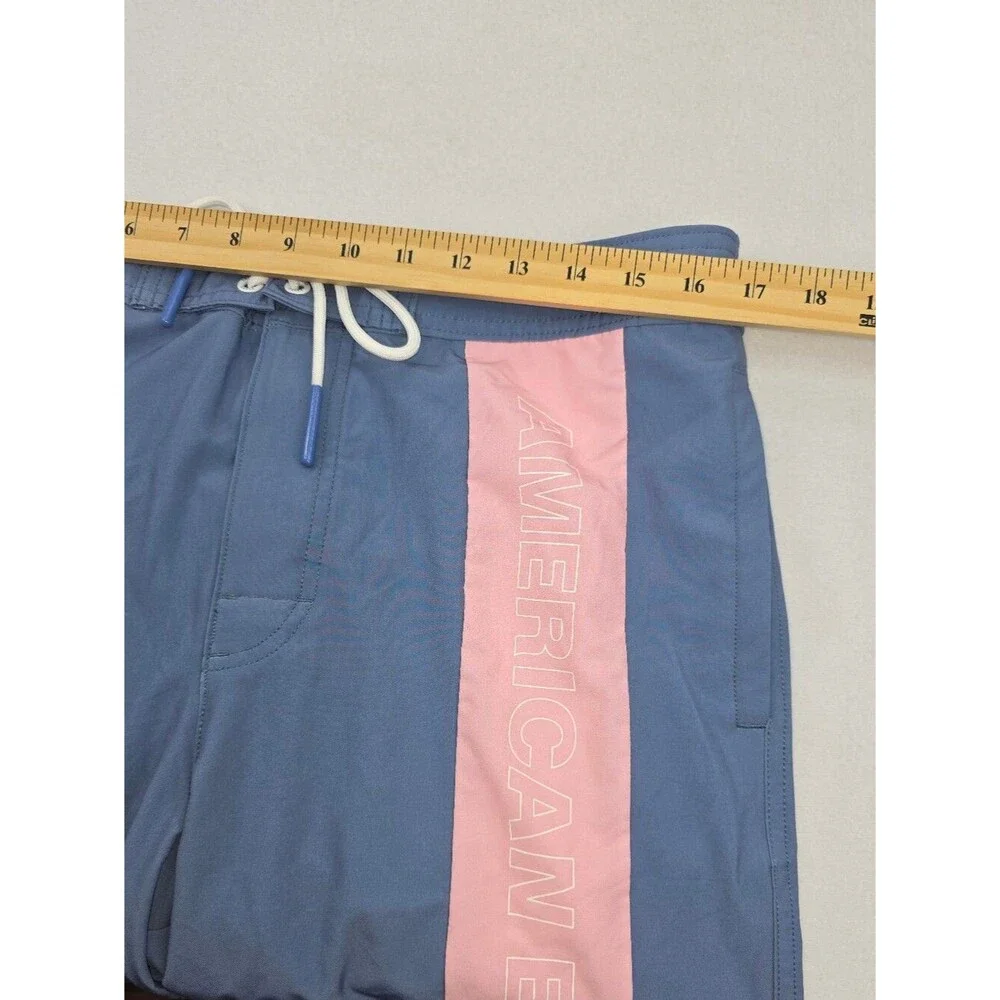 American Eagle Blue Pink Swim/Board Shorts Size Medium 3924